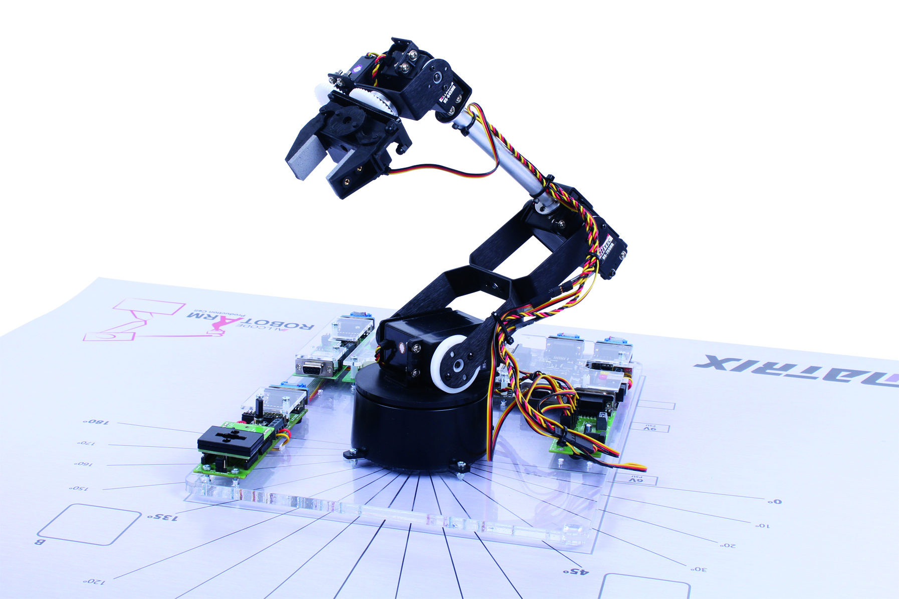 code robotic arm from scratch