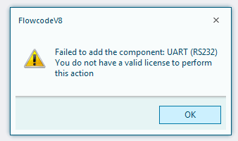 I do not have access to the UART component.