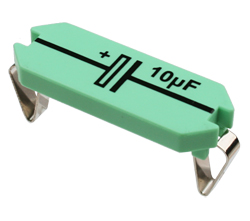 Picture of Capacitor, 10 uF, Electrolytic, 25V
