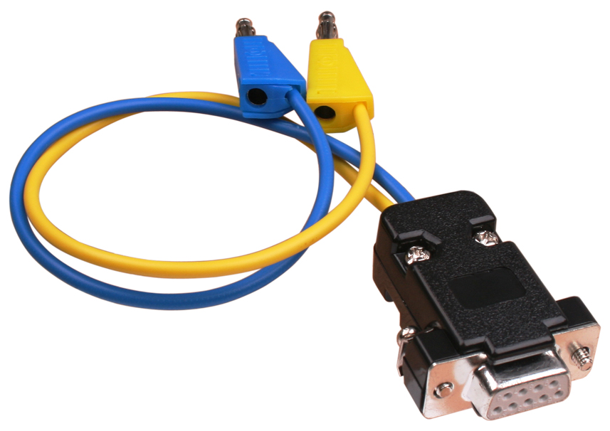 Picture of Lead, D-type to yellow and blue 4mm for CAN analyser