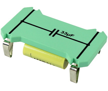 Picture of 33uF non-electrolytic capacitor